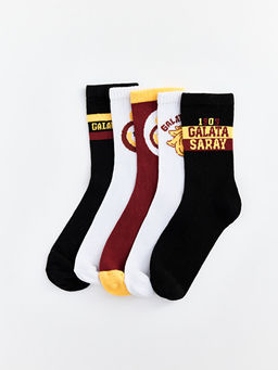 Galatasaray Bask?l? Erkek ?ocuk Soket ?orap 5li