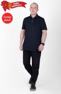 Футболка мужская Поло Ф-60 (46-62) пике Лакост