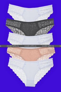 Цена за 5 шт. Трусы женские Турция кружевная попа арт. 83004 (84004) 3XL (50-52) - For you фото 5