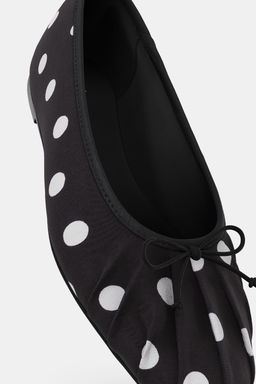 BALLET FLATS WITH POLKA DOTS AND BOW - Zara фото 3