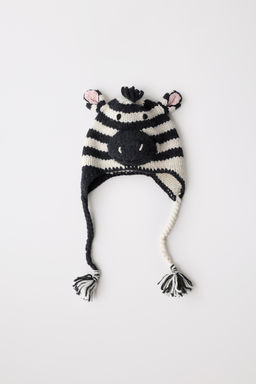 100% WOOL ZEBRA BEANIE LIMITED EDITION - Zara фото 20