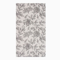 Полотенце кухонное Этель Black flowers, 40?73 см, 100% хлопок, саржа 190 г/м?