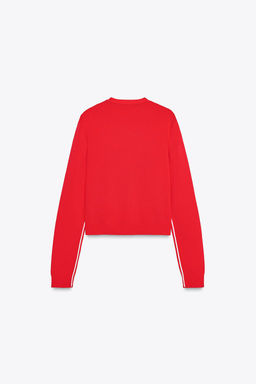 KNIT CARDIGAN WITH SIDE TRIMS - Zara фото 6