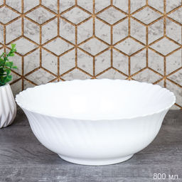 Набор суповых тарелок 6 штук 800 мл Тюльпан Богатырь / LHBW-70XN (WHITE) /уп 8/