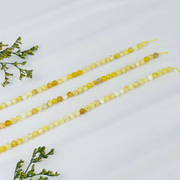 Бусины для украшений из желтого Опала (60 бусин) 39 см