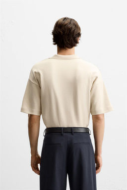 REGULAR FIT INTERLOCK POLO SHIRT - Zara фото 3