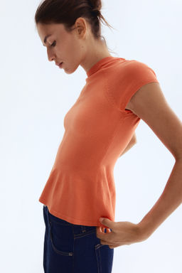 Top en punto fino con peplum - H&m фото 4