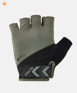 Перчатки для фитнеса STARFIT WG-204, черный/хаки