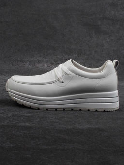 03-A1011-9 WHITE Полуботинки спортивные женские (натуральная кожа)