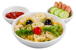 Менажница 19*17,5*3 см "Мышка" цельная 3 секции