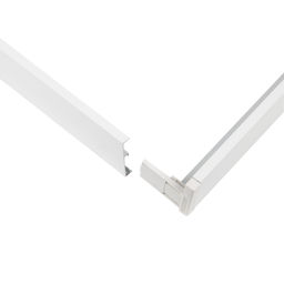 UFL-P60A 6060/H43 WHITE Рамка для накладного и подвесного монтажа универсальных панелей Premium+. 600х600х43мм. Цвет белый. ТМ Uniel