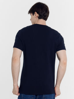 Футболка мужская темно-синяя с печатью т.синий +печать 111774 - Mark formelle фото 5