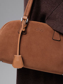 Замшевая сумка Charlotte DBR 31358 светло-коричневый  фото 9