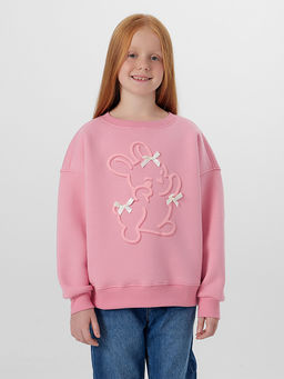 Свитшот для девочек розовый