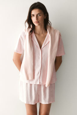 Pijama en mezcla de lino - H&m фото 3