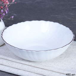 Набор суповых тарелок 6 штук 480 мл 155 мм Классика ЗОЛОТО / TW-60 (White Gold) /уп 12/