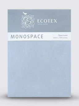 Простыня 150х215 Моноспейс голубой - Ecotex фото 4