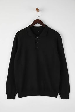 TRENDYOL MAN Lacivert Erkek Regular Polo Yaka Duz Triko Kazak TMNAW24KZ00067 - Trendyolmilla фото 33