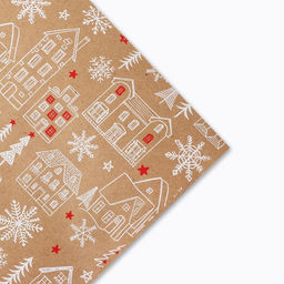 Набор упаковочной бумаги «Новогодняя», 4 листа, 70 × 100 см