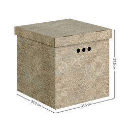 VAL TC-BCTN-AR-3Kmono Короб картонный, квадр., 31.5*31.5*31.5 см, монохром, 3 шт., TRAVELLING AIR, шт