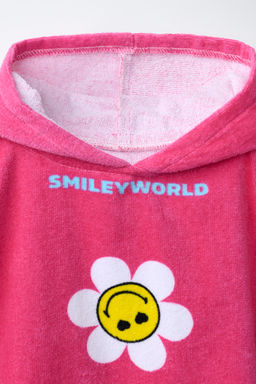 PONCHO TOALLA SMILEYWORLD ® / Fucsia - Zara фото 4