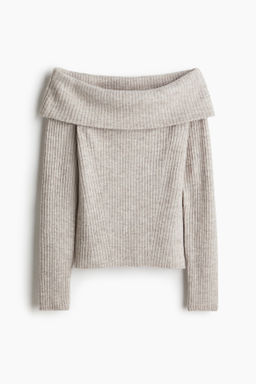 Top off-the-shoulder en punto de canal? - H&m фото 3