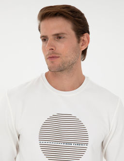 Ekru Regular Fit Sweatshirt - Pierre cardin фото 2