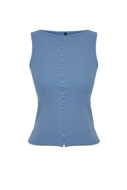 Trendyolmilla Siyah Orme Bluz TWOSS24BZ00306  фото 13