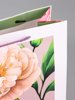 Цена за 2 шт. Пакет подарочный ламинированный вертикальный Цветочное вдохновение, 26?12?32 см