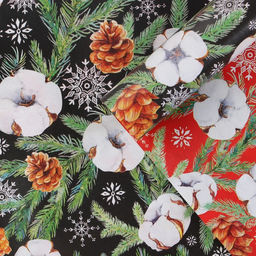 Цена за 10 шт. Бумага упаковочная глянцевая двухсторонняя Хлопок, 70 100 см