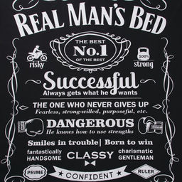 Постельное бельё евро Этель Real Man, ранфорс