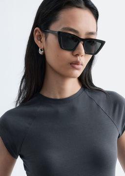 Camiseta de punto ajustada - H&m фото 6