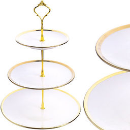 60013 Конфетница 3ярус 15-20-25см фарфор LR (х8)