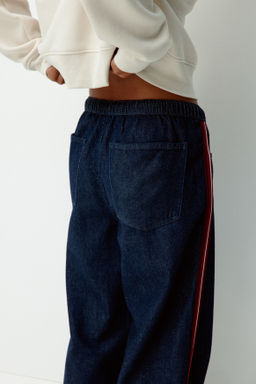 Pantal?n denim con cord?n de ajuste - H&m фото 4