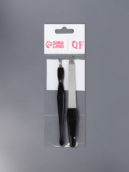 Цена за 4 шт. Набор маникюрный, 2 предмета: триммер, металлическая пилка