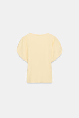 CAMISETA MANGA JAPONESA / Amarillo