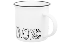 Кружка 240 мл 11*8*8 см БЕЗ КОТА ЖИЗНЬ НЕ ТА Жизнь котят NEW BONE CHINA - Elan gallery фото 4