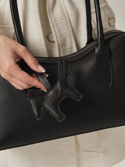 Кожаная сумка Jockey DBR 31168 черный  фото 3