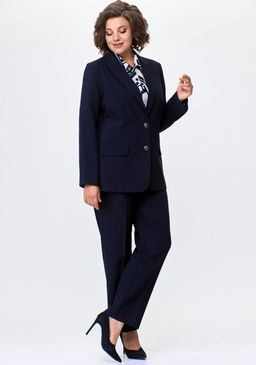 Жакет БелЭльСтиль 205 темно-синий однотон фото 6