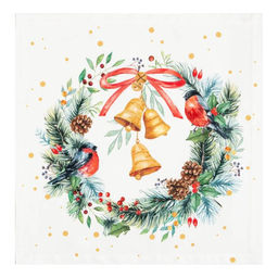 Набор салфеток сервировочных «Этель» Christmas bells, 40×40 см - 4 шт., 100% хлопок 100%, саржа 190 г/м²
