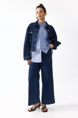 MAMA Wide High Waist Ankle Jeans - H&m фото 4