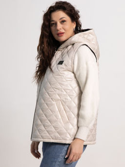 Жилет утепленный Дориана (бежевый) Б15322-18М - Lt collection фото 9