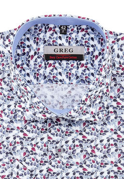 Сорочка мужская короткий рукав GREG 263/101/14653/C/1