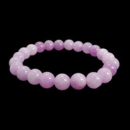 Браслет из камня Сиреневый агат приносящий очарование и магнетизм 8мм