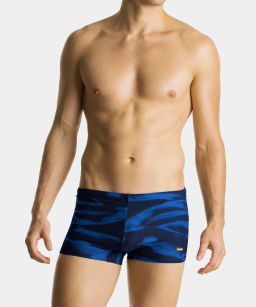 ATLANTIC KMS-318 Купальные шорты Fire голубой + темно-синий