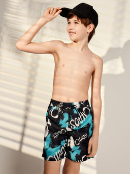 Плавательные шорты для мальчиков с принтом