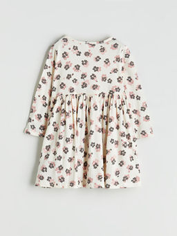 ?i?ekli Penye K?z ?ocuk Elbise