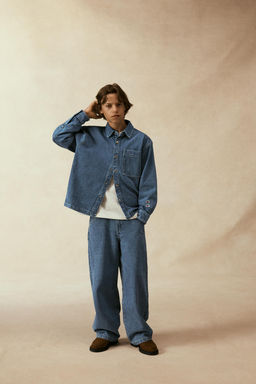 CHAMPION ® X ZARA SKATER JEANS  фото 8