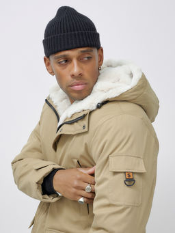 Парка мужская зимняя удлиненная с мехом хаки цвета 8751G - Mtforce фото 10