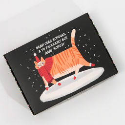 Коробка подарочная новогодняя складная «Веди себя хорошо», 21 х 15 х 5 см, Новый год